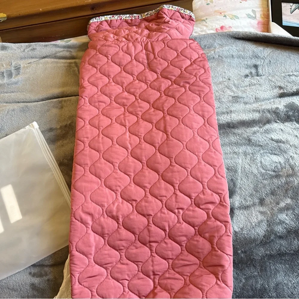 XL Pink Quilted Dog Vest